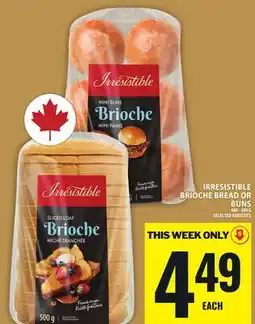 Food Basics IRRESISTIBLE BRIOCHE BREAD OR BUNS offer