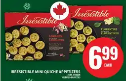 Food Basics IRRESISTIBLE MINI QUICHE APPETIZERS offer