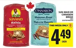 Food Basics SUN-MAID OR CINNABON BREAD offer