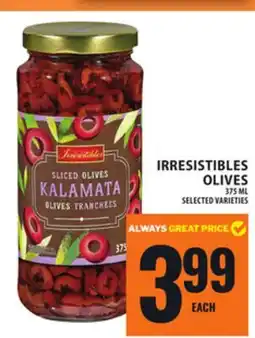 Food Basics IRRESISTIBLES OLIVES offer