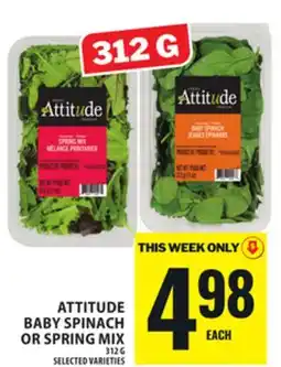 Food Basics ATTITUDE BABY SPINACH OR SPRING MIX offer