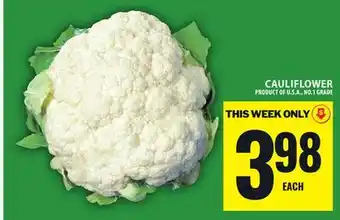 Food Basics CAULIFLOWER offer
