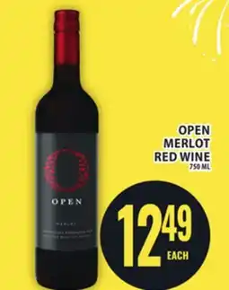 Food Basics OPEN MERLOT RED WINE offer
