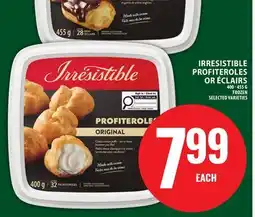 Food Basics IRRESISTIBLE PROFITEROLES OR ÉCLAIRS offer