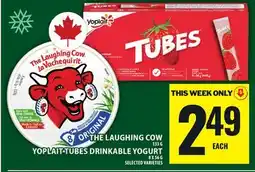 Food Basics THE LAUGHING COW, YOPLAIT TUBES DRINKABLE YOGURT offer