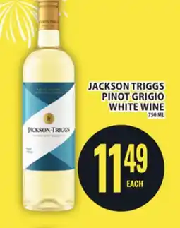 Food Basics JACKSON TRIGGS PINOT GRIGIO WHITE WINE offer