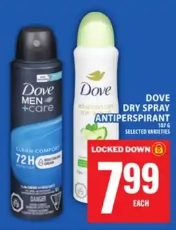 Food Basics DOVE DRY SPRAY ANTIPERSPIRANT offer