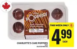 Food Basics CHARLOTTE'S CAKE POPPERS offer
