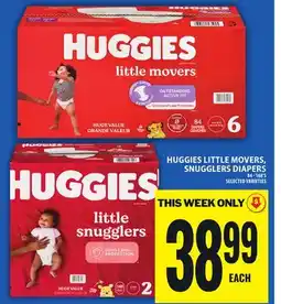Food Basics HUGGIES LITTLE MOVERS, SNUGGLERS DIAPERS offer