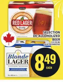 Food Basics SELECTION DE-ALCOHOLIZED BEER offer