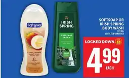 Food Basics SOFTSOAP OR IRISH SPRING BODY WASH offer