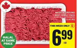Food Basics MEDIUM GROUND BEEF FAMILY PACK offer