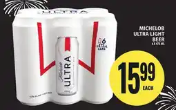 Food Basics MICHELOB ULTRA LIGHT BEER offer