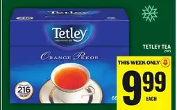Food Basics TETLEY TEA offer