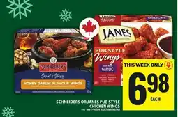 Food Basics SCHNEIDERS OR JANES PUB STYLE CHICKEN WINGS offer