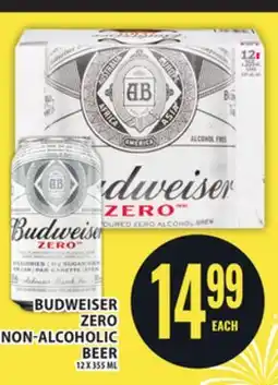 Food Basics BUDWEISER ZERO NON-ALCOHOLIC BEER offer