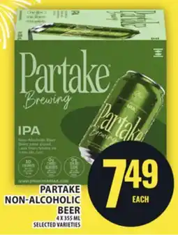 Food Basics PARTAKE NON-ALCOHOLIC offer