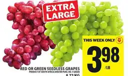 Food Basics RED OR GREEN SEEDLESS GRAPES offer