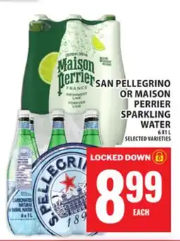 Food Basics SANPELLEGRINO OR MAISON PERRIER SPARKLING WATER offer