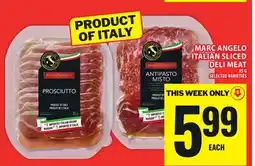 Food Basics MARC ANGELO ITALIAN SLICED DELI MEAT offer