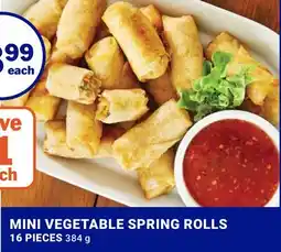 M & M Food Market MINI VEGETABLE SPRING ROLLS offer