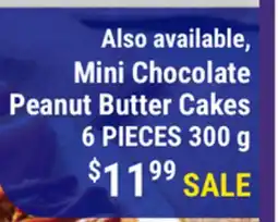 M & M Food Market Mini Chocolate Peanut Butter Cakes offer