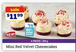 M & M Food Market Mini Red Velvet Cheesecakes offer