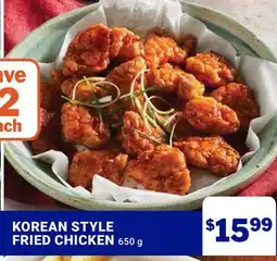 M & M Food Market KOREAN STYLE FRIED CHICKEN offer