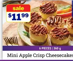 M & M Food Market Mini Apple Crisp Cheesecakes offer
