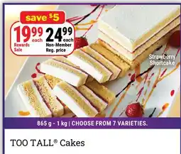 M & M Food Market TOO TALL Cakes Strawberry Shortcake offer