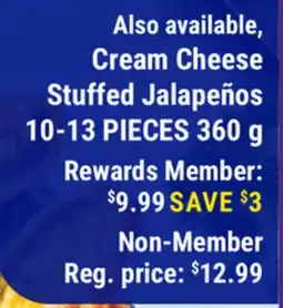 M & M Food Market Cream Cheese Stuffed Jalapeños offer