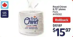 Walmart Royal Chinet plates offer