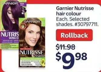 Walmart Garnier Nutrisse hair colour offer