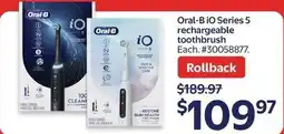 Walmart Oral-B iO Series 5 rechargeable toothbrush offer