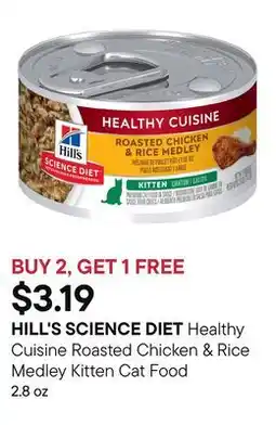 Petvalu Healthy Cuisine Roasted Chicken & Rice Medley Kitten Cat Food offer