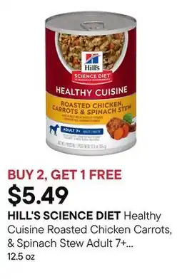 Petvalu Healthy Cuisine Roasted Chicken Carrots, & Spinach Stew Adult 7+ Dog Food offer