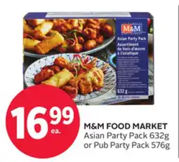 Rexall M & M FOOD MARKET Asian Party Pack 632g or Pub Party Pack 576g offer