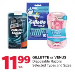 Rexall GILLETTE or VENUS Disposable Razors offer