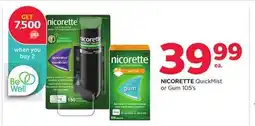 Rexall NICORETTE QuickMist or Gum 105' s offer