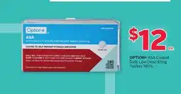 Rexall OPTION+ Coated Daily Low Dose 81mg Tablets 180' s offer