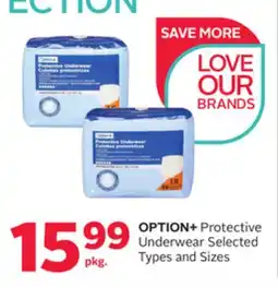 Rexall OPTION + Protective Underwear offer