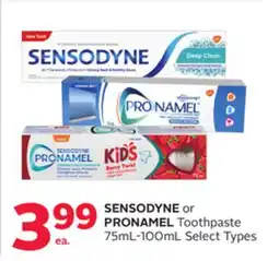 Rexall SENSODYNE or PRONAMEL Toothpaste offer