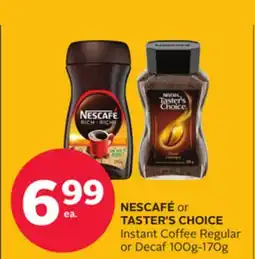 Rexall NESCAFÉ or TASTER'S CHOICE Instant Coffee offer