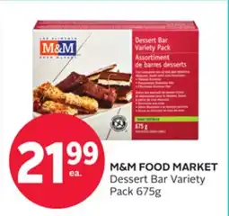Rexall M&M FOOD MARKET Dessert Bar Variety Pack offer