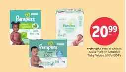 Rexall PAMPERS Free & Gentle, Aqua Pure or Sensitive Baby Wipes offer