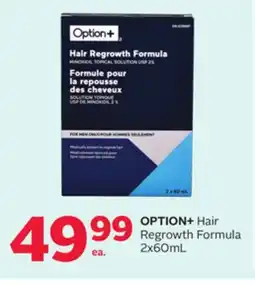 Rexall OPTION + Hair Regrowth Formula offer