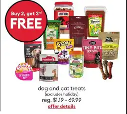 Petsmart Buy 2, get 3rd FREE dog and cat treats offer