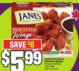 Chalo FreshCo Janes Pub Style Chicken Wings Frozen 660 g offer