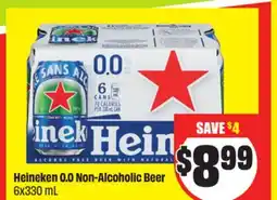 Chalo FreshCo Heineken 0.0 Non-Alcoholic Beer 6x330 mL offer
