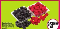 Chalo FreshCo Raspberries or Blackberries 170 g Product of USA or Mexico offer